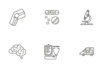 Saúde e medicina Pacote de Ícones