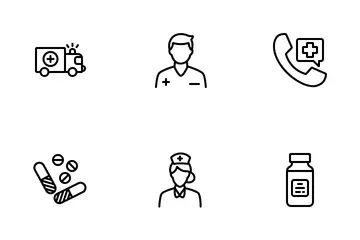 Saúde e medicina Pacote de Ícones
