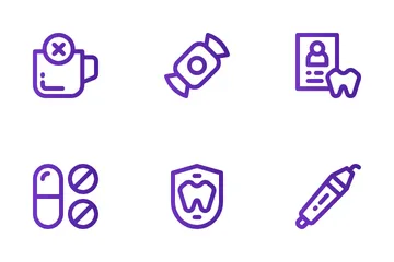 Cuidado dental Icon Pack