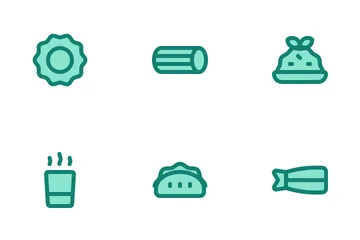 Nourriture italienne Icon Pack