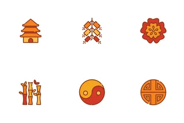 Cultura e Ano Novo Chinês Icon Pack