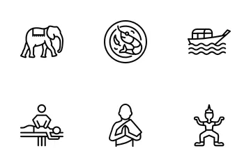 Cultura Della Tailandia Icon Pack