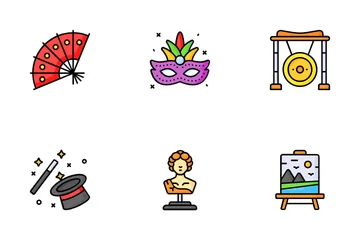 Cultural Activities Icon Pack