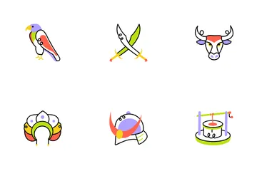 Culture animée Icon Pack