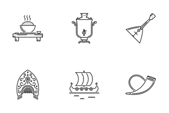 Culture Outline Icon Pack