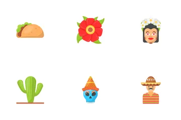 Culture mexicaine traditionnelle Icon Pack