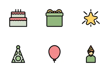 Cumpleaños Paquete de Iconos