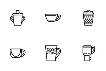 Cup Utensil For Drinking Beverage Icon Pack