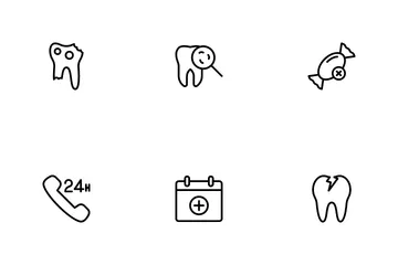 Cure mediche dentistiche Icon Pack