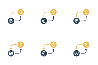 Currency Conversion - Dollar  Icon Pack