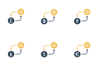 Currency Conversion - Shekel  Icon Pack