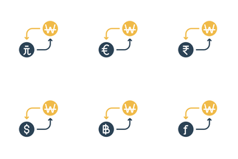 Currency Conversion - Won Icon Pack