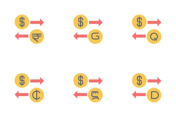 Currency Exchange Rates Icon Pack