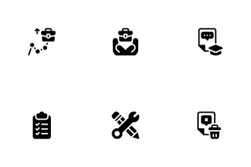 Currículo de trabalho Icon Pack