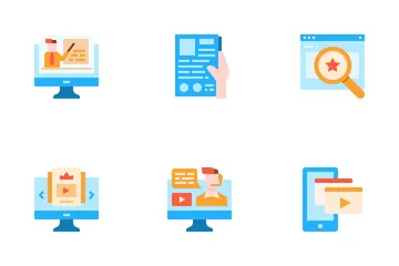 Curso por Internet Paquete de Iconos