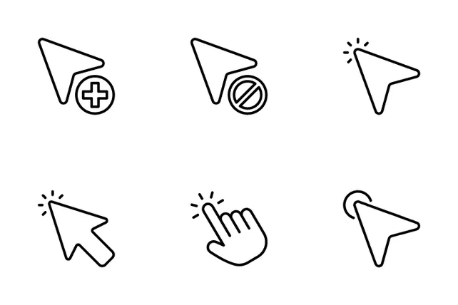 Download Cursors Icon pack Available in SVG, PNG & Icon Fonts