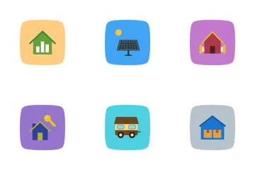 Curva plana imobiliária BG Icon Pack