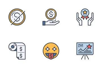 Customer Loyalty Program Color Icon Pack