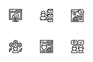 Customer Relationship Management Icon Pack