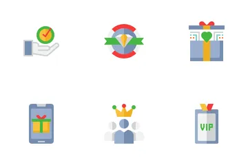 Customer Royalty Program` Icon Pack