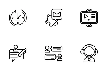 Customer Service Agent Icon Pack