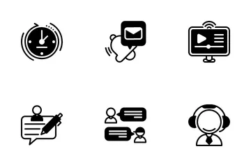 Customer Service Agent Icon Pack