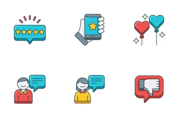 Customer Service Feedback Icon Pack