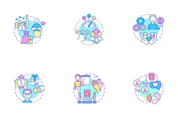 Customer Service Tips Icon Pack