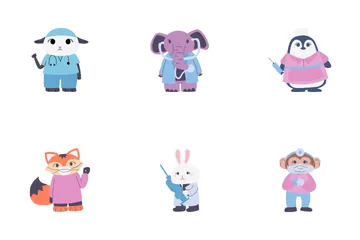 かわいい動物のお医者さん アイコンパック