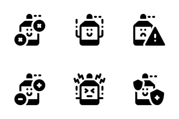 Cute Antiseptic Sanitizer Icon Pack