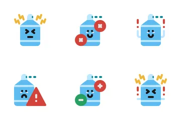 Cute Antiseptic Sanitizer Icon Pack