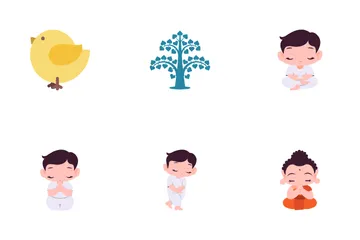 Cute Buddhist Icon Pack