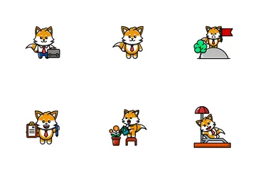 Cute Fox Icon Pack