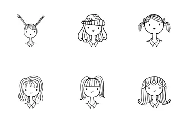 Cute Girl Icon Pack