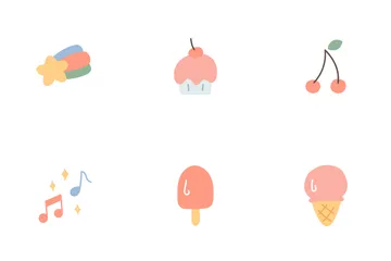 Cute Greeting Card Elements Icon Pack