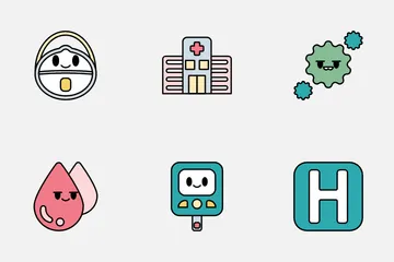 Cute Healthcare And Medical Icon Pack