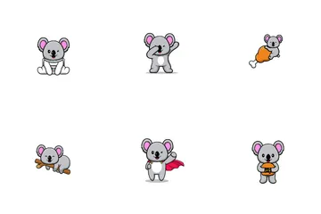 Cute Koala Icon Pack