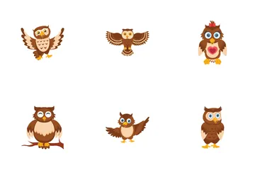 Cute Owl Icon Pack