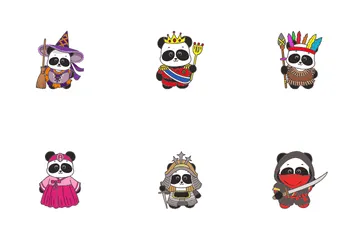 Cute Panda Icon Pack