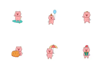 Cute Pigs Icon Pack