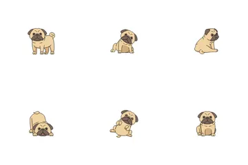 Cute Pugs Icon Pack