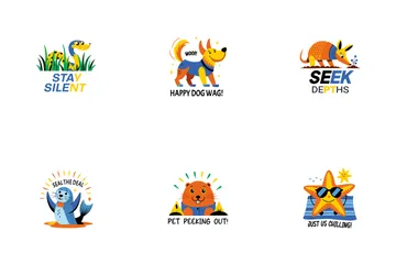 Cute Safari Animal Icon Pack