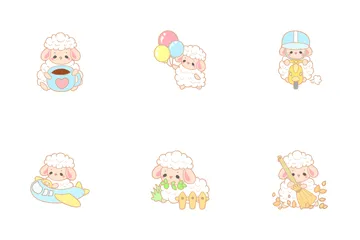 Cute Sheep Icon Pack