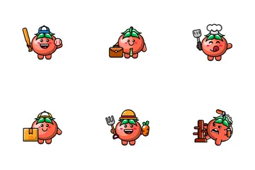 Cute Tomato Icon Pack