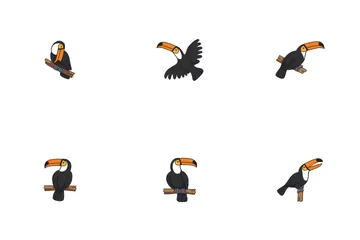 Cute Toucan Icon Pack