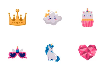 Cute Unicorn Icon Pack