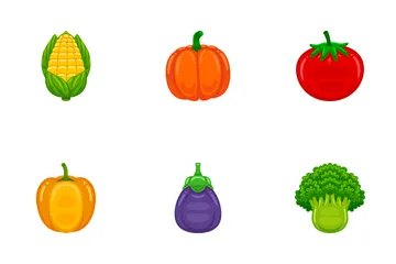 Cute Vegetables Icon Pack