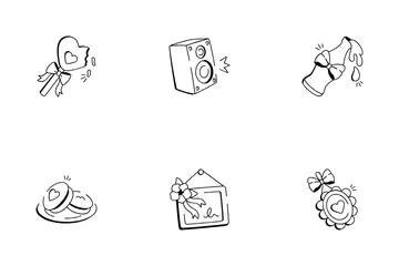 Cute Wedding Icon Pack