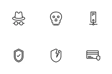 Cyber Crime And Protection Icon Pack