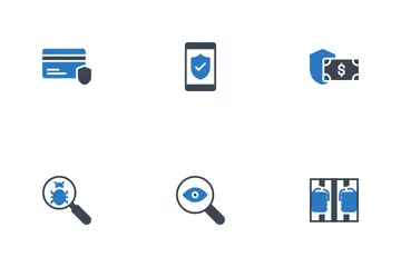 Cyber Crime And Protection Icon Pack